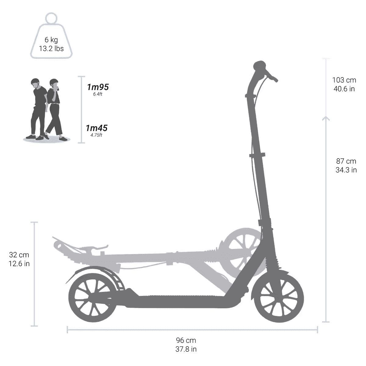 Trottinette adulte Urban Ride XL